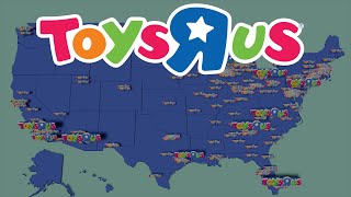 Map of the Rise and Fall of Toys quotRquot Us [upl. by Alyse]