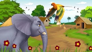 Elephant stampede in the village Cartoonickids [upl. by Amador]