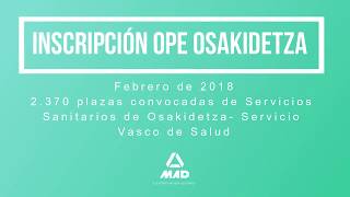 📜 ¿Sabes cómo presentar tu solicitud para las oposiciones de Osakidetza 🏥  MAD 📚 [upl. by Autum276]