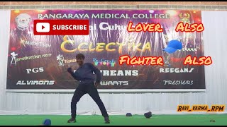 LOVER ALSO FIGHTER ALSO DANCE COVER  NA PERU SURYA NA ILLU INDIA  CHOREOGRAPHY CAP TRICKS dance [upl. by Atilam]