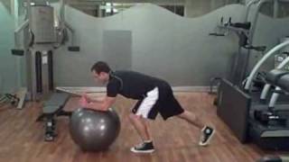 Stability Ball Ab Exercises [upl. by Ardnuahc]