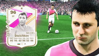 96 FUTTIES ICON STOICHKOV PLAYER REVIEW  EA FC 24 ULTIMATE TEAM [upl. by Corena95]