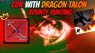 Cursed Dual Katana  Dragon Talon  Epic Bounty Hunting Montage  Blox Fruits  Kyuuru [upl. by Anerhs]