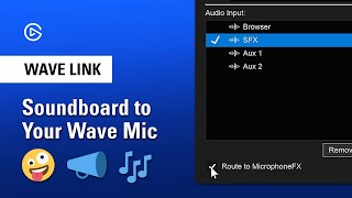 How to Use Soundboard Audio With Your Microphone Using Elgato Wave Link [upl. by Kinelski]