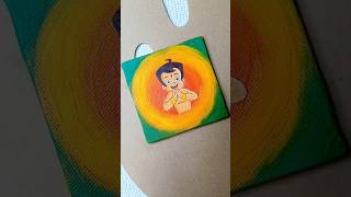 Chhota Bheem Art  Canvas Drawing yt art chhotabheem drawin ytshorts MissAgrawal21kids [upl. by Maynord]