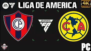 CERRO PORTEÑO VS AMERICA  LIGA DE AMERICA FC 24 [upl. by Ecirb162]