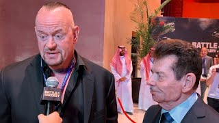 Undertaker amp Vince McMahon says Fury KO in round 2 vs Francis Ngannou [upl. by Kippie675]