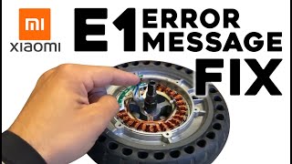 Xiaomi Electric Scooter E1 Motor Error Fix [upl. by Scrivenor]