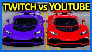 Forza Horizon 5  Twitch vs YouTube [upl. by Giacobo]