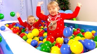 The Ball Pit Show for learning colors part 3 quotWinterlandquot  childrens educational video [upl. by Enirol]