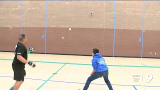 Sahuarita police play handball with students [upl. by Rayburn]