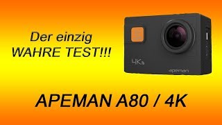 Apeman A80  4K  Der einzig Wahre Test [upl. by Horacio]