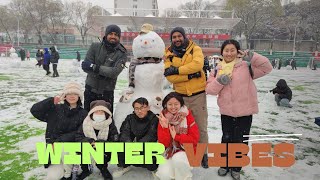 Snow Fall in Hefei City ChinaRandom Day in Winter vlog china winters snow dailyvlog [upl. by Bowler]