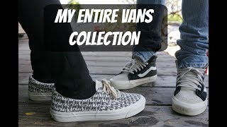 MY ENTIRE VANS COLLECTION VANS VAULT FOG FEAR OF GOD and More [upl. by Sahpec]