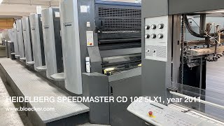 Heidelberg Speedmaster CD 102 5LX1  offset printing machine [upl. by Fallon]