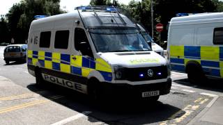 Essex Police  VW Crafter Public Order Van Light Demo [upl. by Scrivenor837]