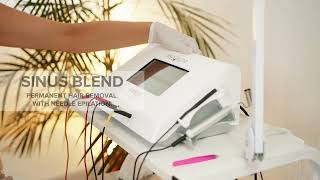 Electrolysis  permanent hair removal with Sinus Blend needle epilation [upl. by Yramliw735]