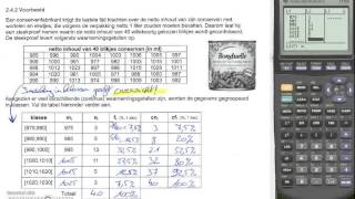 relatieve en cumulatieve frequenties vanuit absolute frequenties met TI83 84 [upl. by Hodess960]