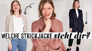 Strickjacke stylen für deinen Figurtypen DAS ist dein bester Schnitt amp SO kombinierst du Cardigans [upl. by Nylrac]