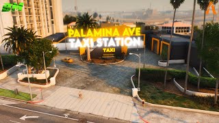 MLO Taxi Downtown Cab amp Co  PALAMINA AVE TAXI STATION  Exterior  Interior fivem gta ragemp [upl. by Riva]