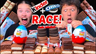 ASMR RACE KINDER  OREO MUKBANG EATING 먹방  Tati ASMR [upl. by Eneloj]