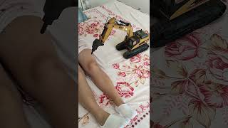 massage with mini excavator 😱😱😱 [upl. by Enyehc]