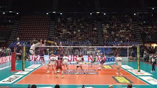 Japan Volleyball Yuki Ishikawa amazing in Milano  Modena 30 [upl. by Ahsinotna]