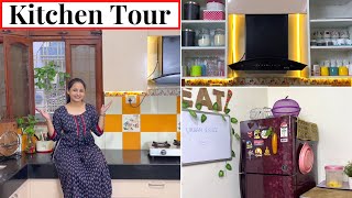 My Organized Kitchen Tour  Easy Ways to Organize Kitchen  Kitchen Organization ideas  Urban Rasoi [upl. by Eedoj]