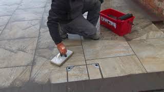 Washboy kit used on Porcelain paving [upl. by Stodder852]