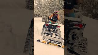 ATV with Tracks snow grooming [upl. by Llenrap]