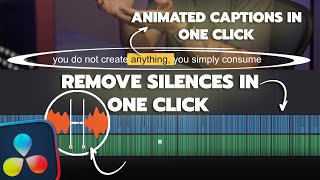 Edit Videos In ONE CLICK In DaVinci Resolve  AutoCut [upl. by Lovering]