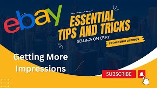 eBay Tips amp Tricks Part 3  Use Promoted Listings to Get More Impressions on your eBay Listings [upl. by Hyams768]