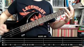 QUEEN  Another one bites the dust with PICK bass cover w Tabs [upl. by Vasquez]