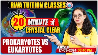 Prokaryotes Vs Eukaryotes  Crystal Clear in 20 Minutes  Biology By Vandana Mam [upl. by Trude]