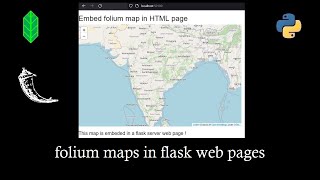 Render folium maps in python flask server [upl. by Aubry]