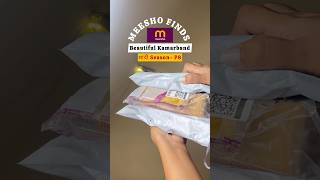 Meesho kamarband for wedding haul waistband  under Rs300 meeshofinds unboxing shorts [upl. by Heidt]