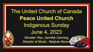 Peace United Church June 4 2023 Service [upl. by Letta587]