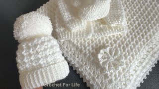 Easy crochet baby hat crochet for life hat 3814 [upl. by Pigeon671]