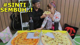 HEBOH Sinti mukbang makan pizza jumbo [upl. by Ammeg]