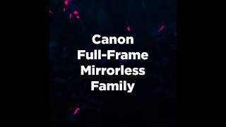 Discover the Canon FullFrame Mirrorless Family canon fullframe [upl. by Lavina528]