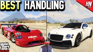 Top 10 BEST HANDLING CARS In GTA Online [upl. by Adlev]