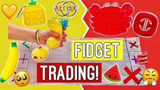 FIDGET TRADING  RED VS YELLOW 💛❤️ legendary pop its I GOT SCAMMED 😓 [upl. by Caundra]