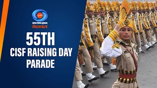 55th CISF Raising Day parade at CISF Regional Training Centre Bhilai [upl. by Vinia778]