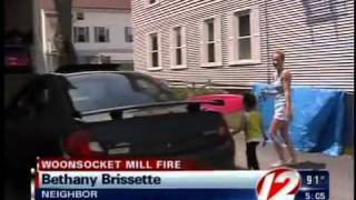 neighbors affected by woonsocket mill fire [upl. by Nalorac]