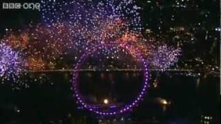 London Fireworks on New Years Day 2010  New Year Live  BBC One [upl. by Damek]