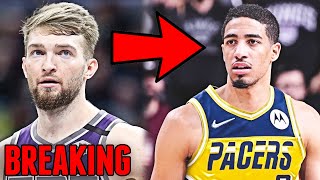 SACRAMENTO KINGS TRADE TYRESE HALIBURTON AND BUDDY HIELD TO INDIANA PACERS FOR DOMANTAS SABONIS [upl. by Sprage456]