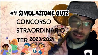 4 QUIZ CONCORSO STRAORDINARIO TER 2023 pedagogia psicopedagogia metodologia concorso scuola [upl. by Goodson]