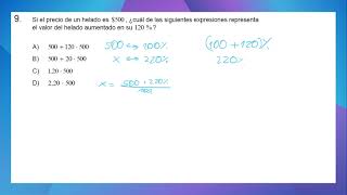 Resolución PAES Competencia Matemática M1 2022  Porcentaje 2 [upl. by Olinad719]