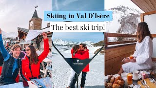 A week skiing in Val dIsère  The best ski trip ever [upl. by Arocet]