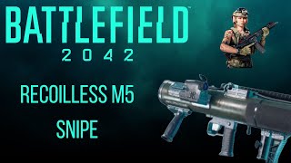 My LONGEST Recoilless M5 SNIPE Battlefield 2042 [upl. by Robbert]